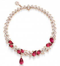 宝曼兰朵COLLEZIONE 1967 RIVIÈRE ZIGZAG RUBELLITES项链